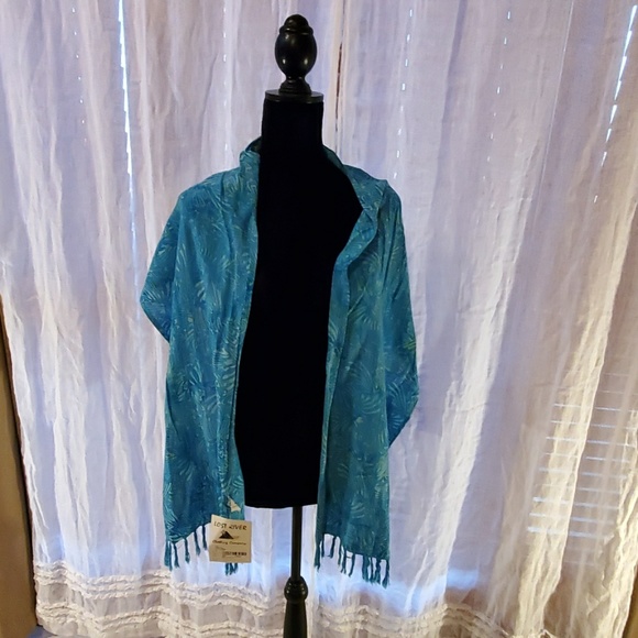 LOST RIVER LONG VEST CRINKLE WITH MATCHING SCARF - Picture 6 of 7